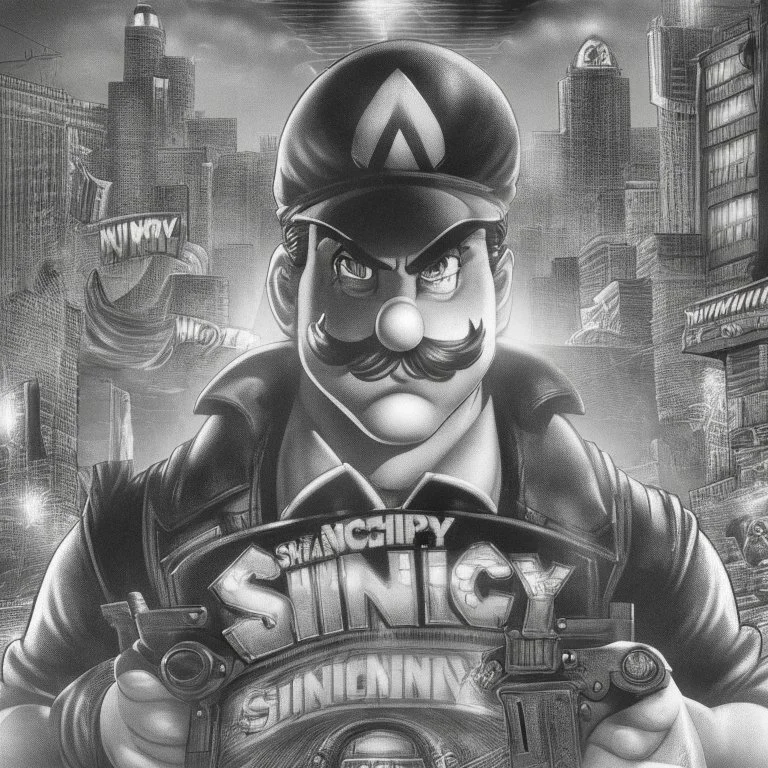 Sincity comic, supermario