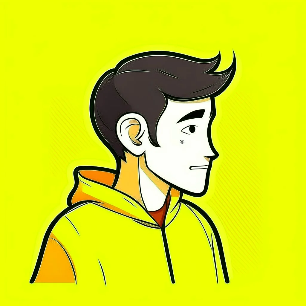 can you make a cartoon yellow profile picture