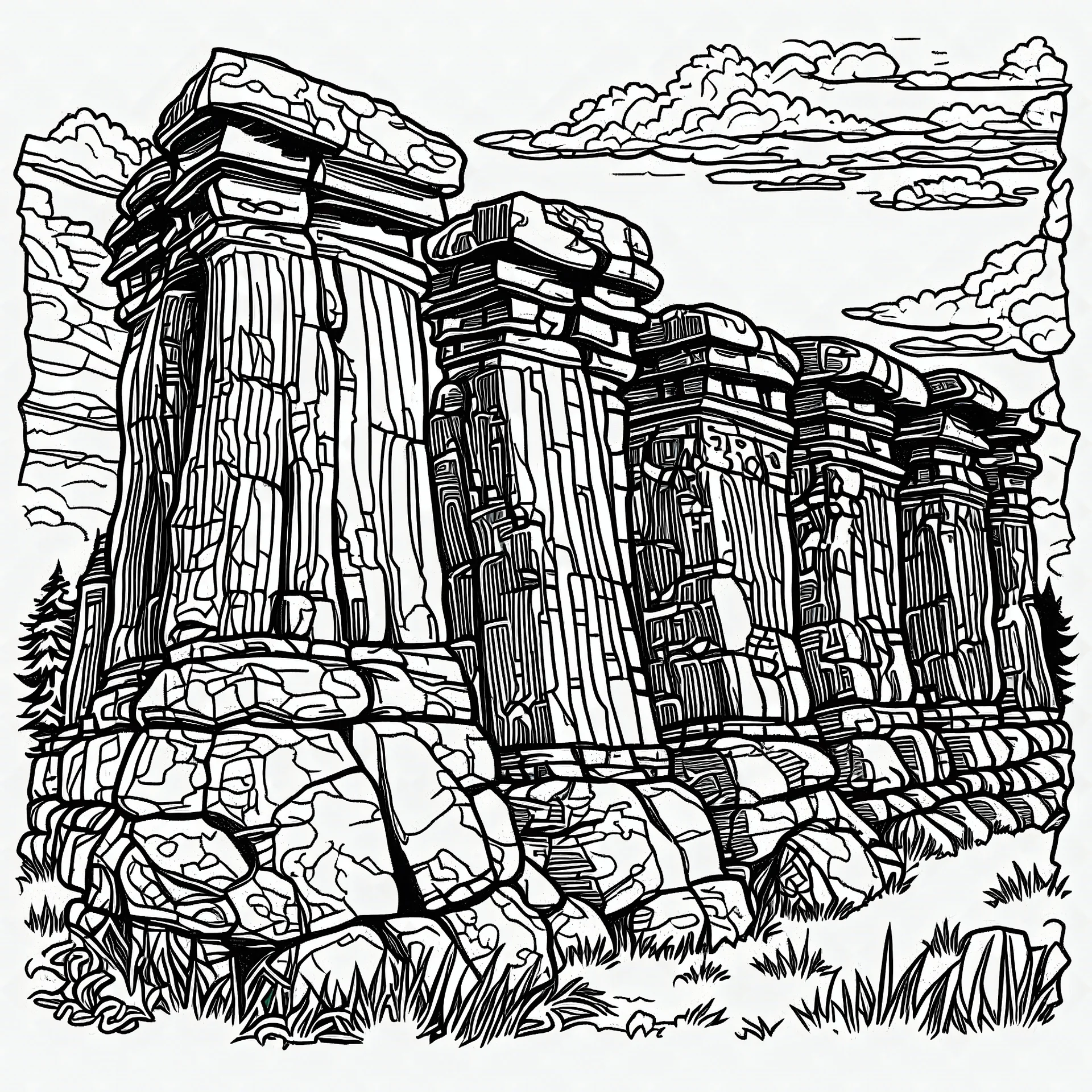 Coloring book, Stonehenge