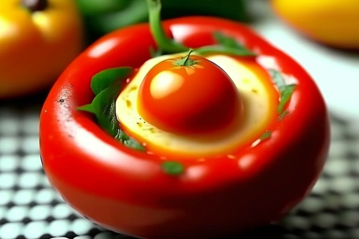 Just put an egg in a tomato and you will be amazed