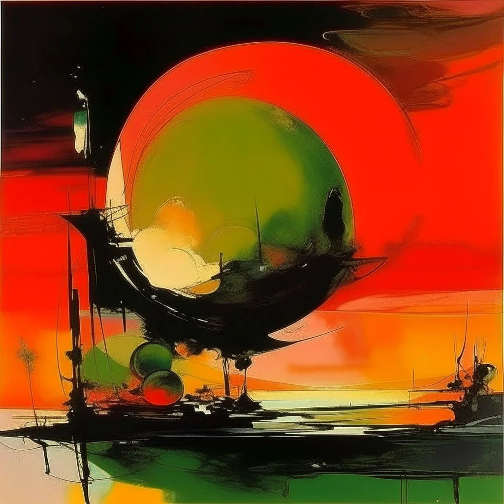 abstract sunset, by Graham Sutherland