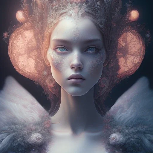 fae, sidhe, ominous, nature, orchids, dnd character portrait, intricate, oil on canvas, insanely detailed, 16k resolution, retroanime style, perfect eyes, round pupil, cinematic smooth, intricate detail , soft smooth lighting, soft pastel colors, painted Renaissance style