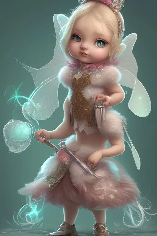 Cute and fat fairy girl