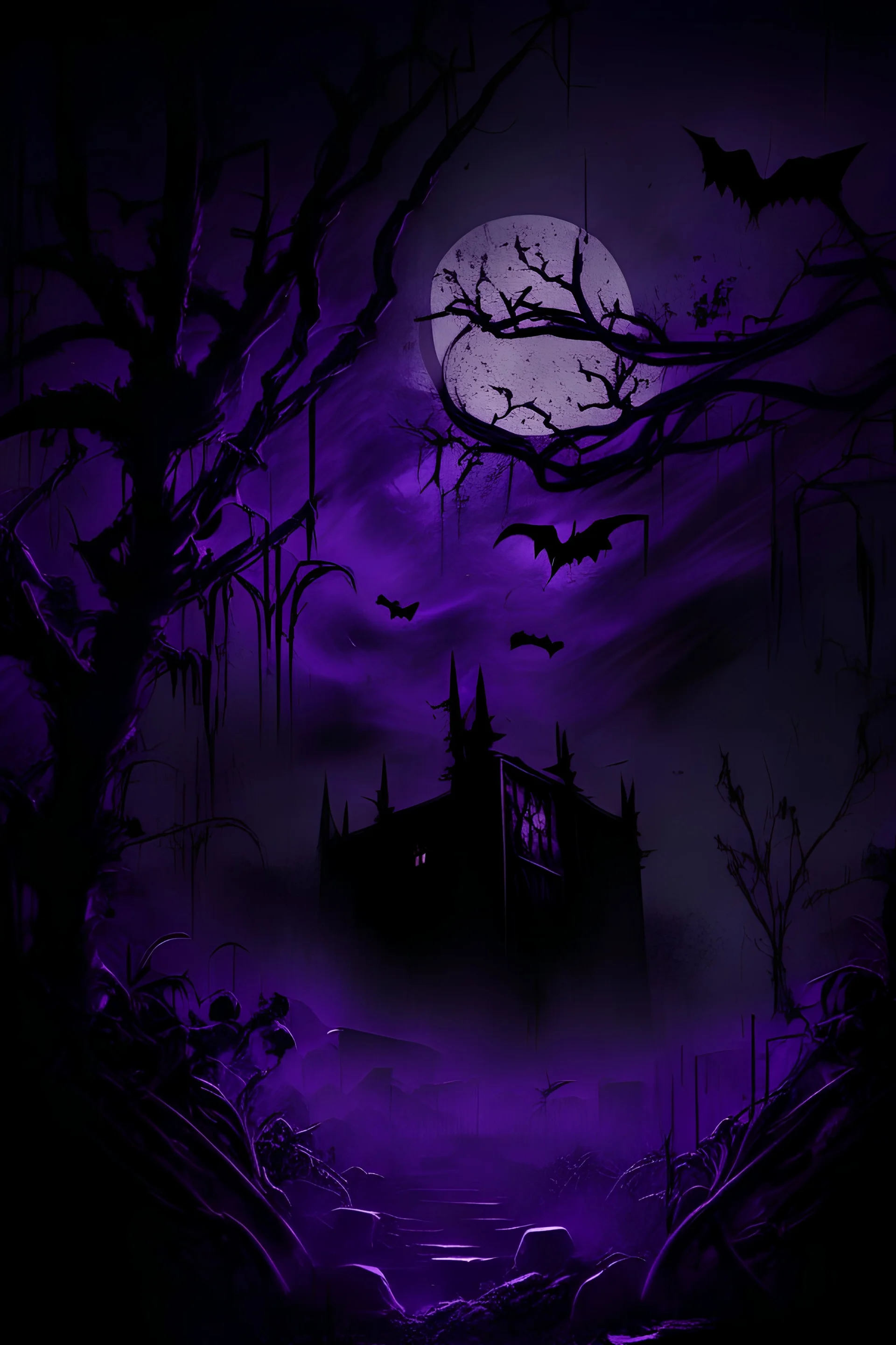 midnight purple grudge background