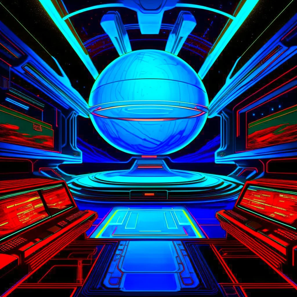 cyberpunk retro capital futuristic for comics in blue