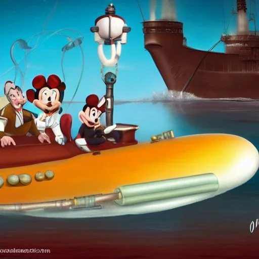  Jules Vernes submarine Disney style