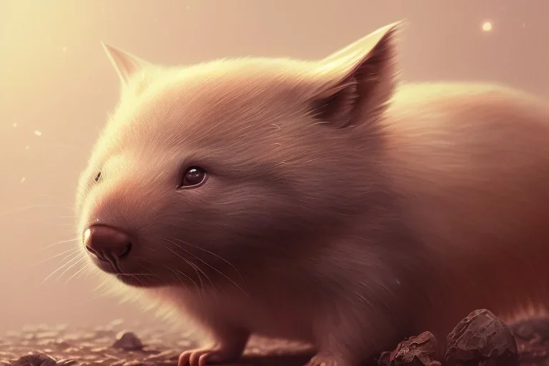 chibi, cute, adorable wombat portrait, hyperdetailed, meticulous, 8k resolution, trending on artstation, by cedric peyravernay