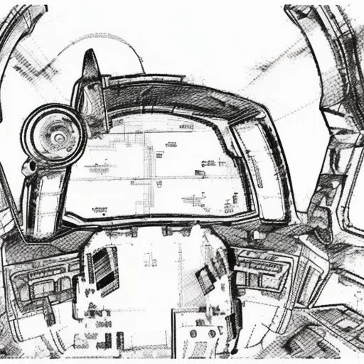 Fighter jet interior