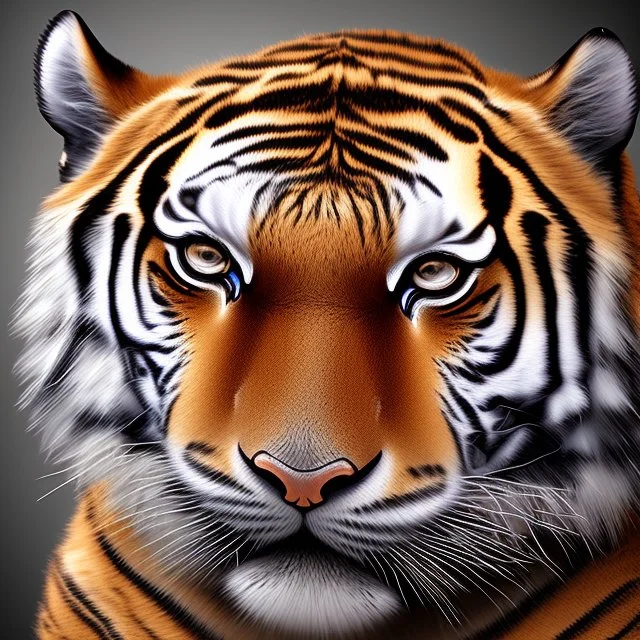 tiger in 3d