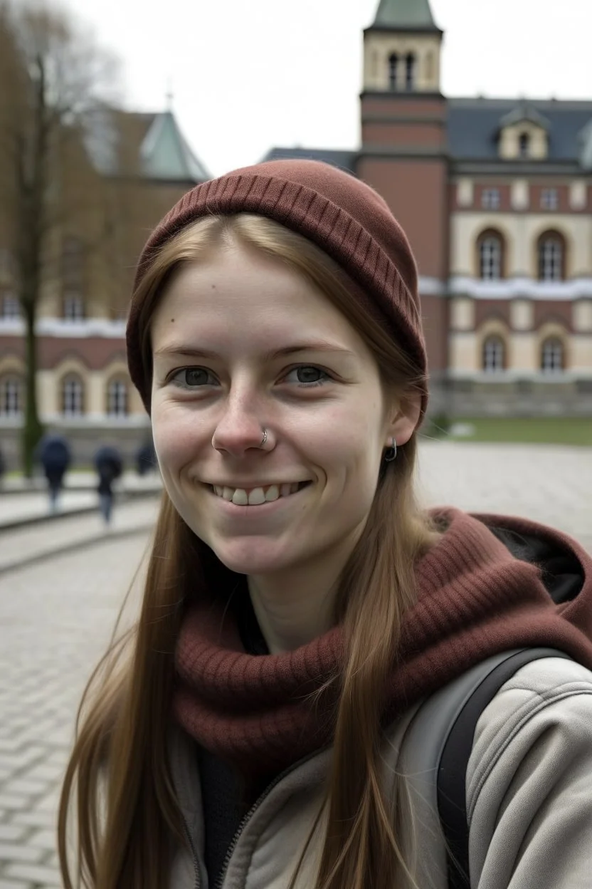 a 24 years old woman at University in denmark in