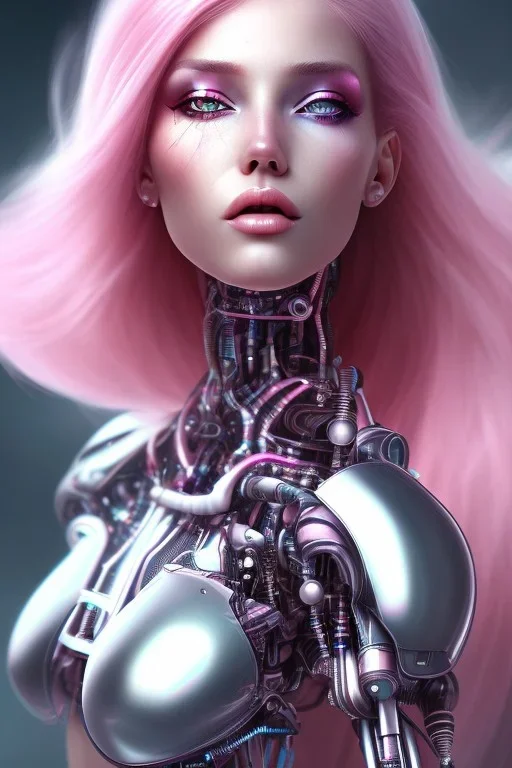 cyborg, pink hair, sexy, perfekt, real, dream