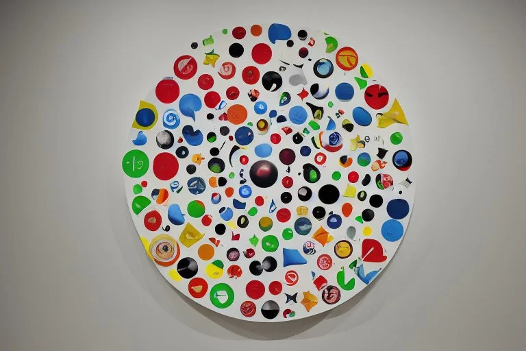 round pop art cloud by Richard Hamilton