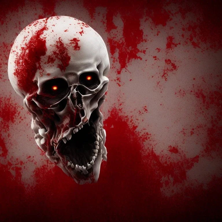 horror ghost red background