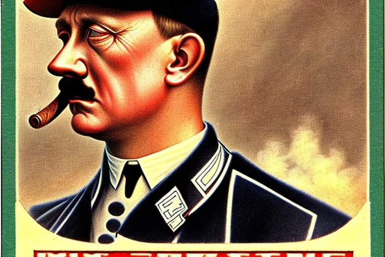 hitler antique baseball card