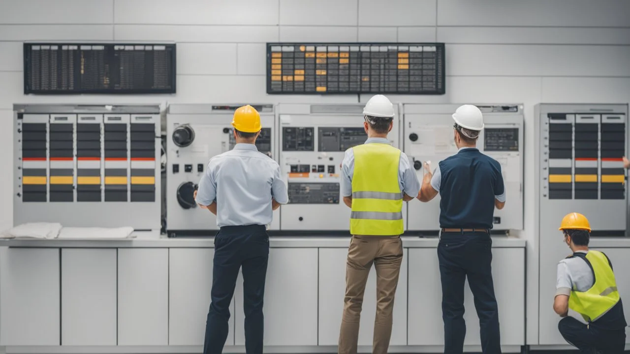 operators looking at a huge maintenance schedule