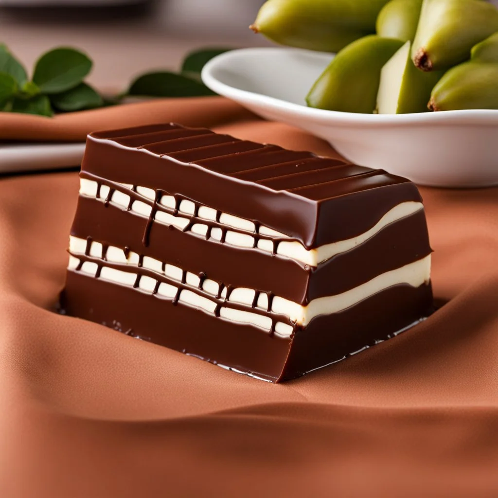 chocolate brick with bite out of it