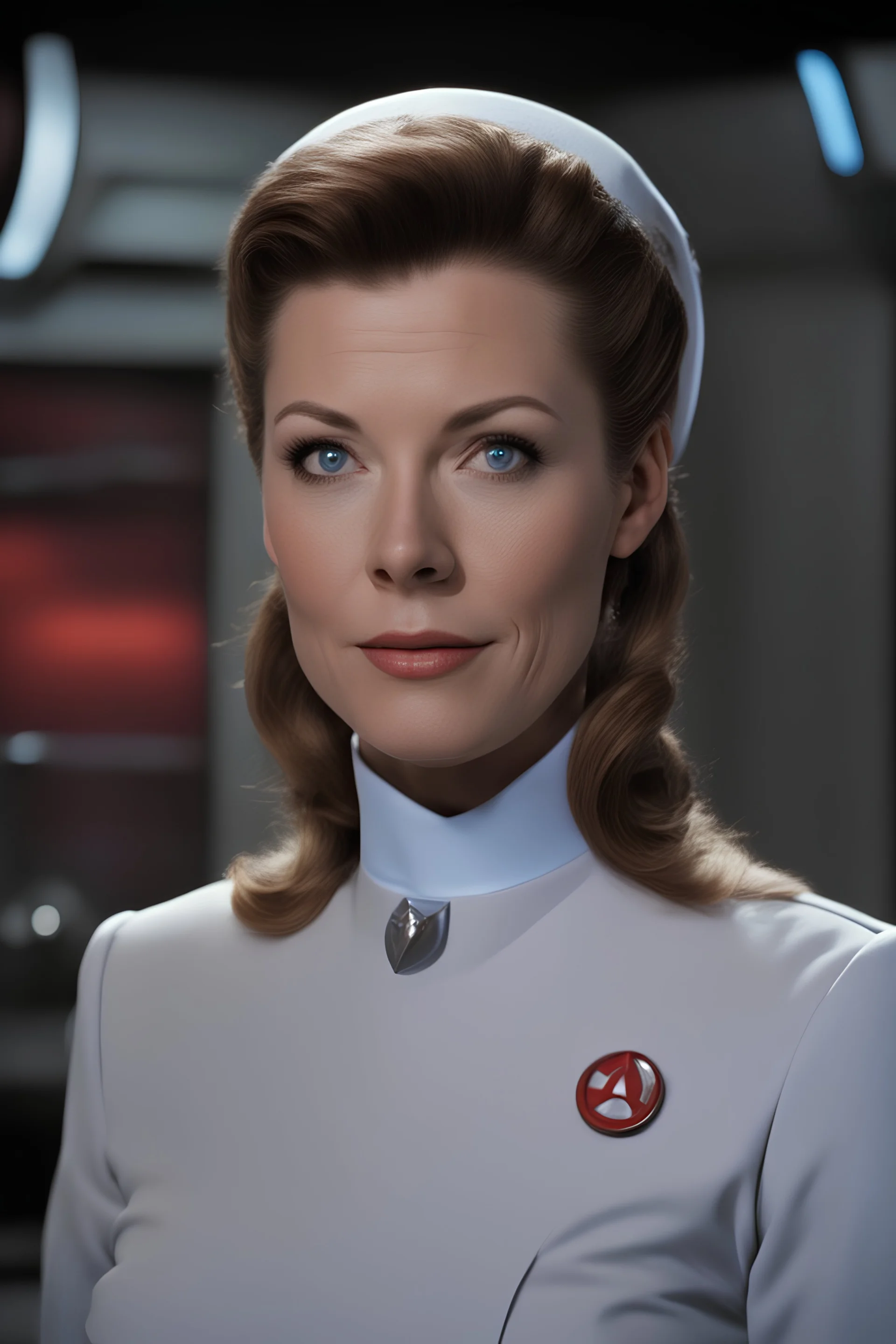 Jess Bush as Nurse Christine Chapel in Star Trek: Strange New Worlds