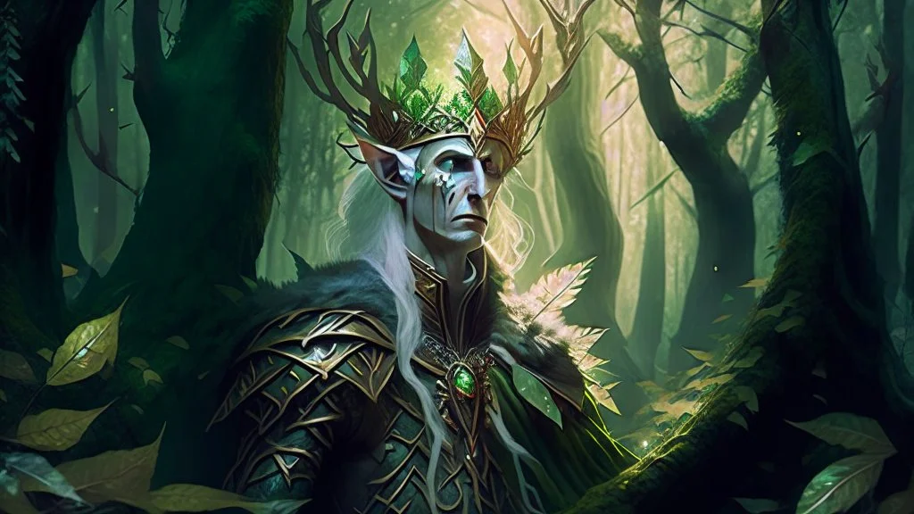 elf king in the forest