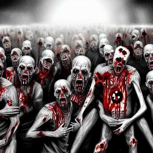 ''sketch of Zombie Apocalypse happening in 2023,8k,UHD''