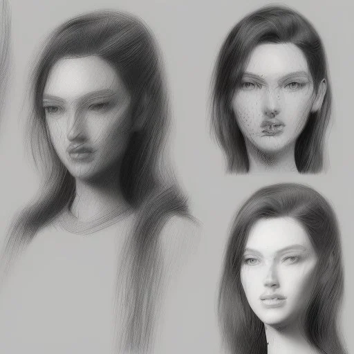 Drawing sketches Supermodel
