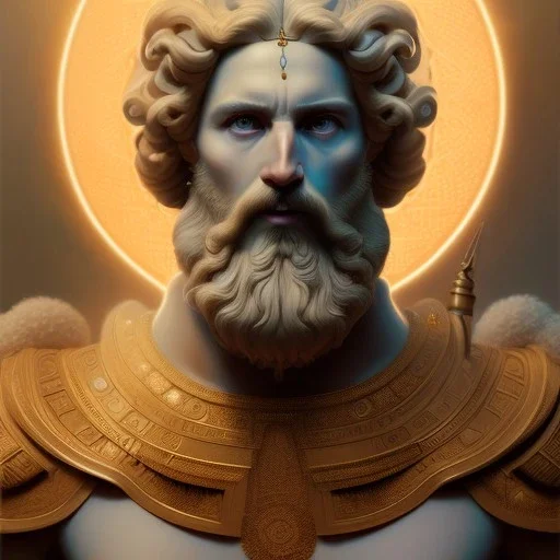 portrait of the god jupiter, greek mythology, intricate, headshot, highly detailed, digital painting, artstation, concept art, sharp focus, cinematic lighting, illustration, art by artgerm and greg rutkowski, alphonse mucha, cgsociety