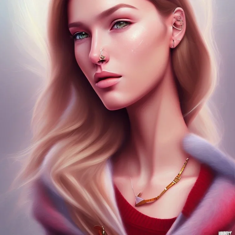 Marzia Kjellberg, painting, realistic