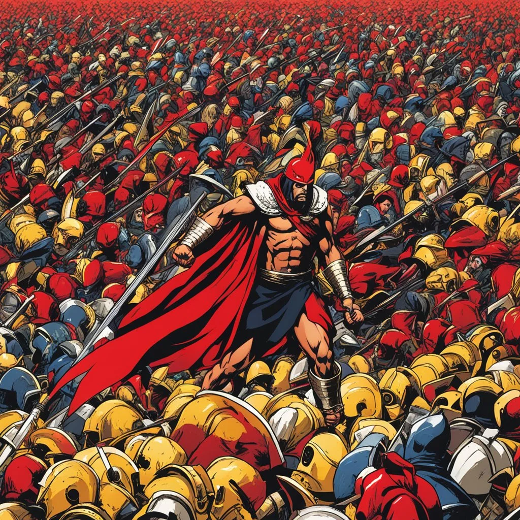 Leonidas and His 300 Androids Go Into Battle!