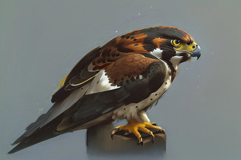 falcon attacing by Andrea del Sarto