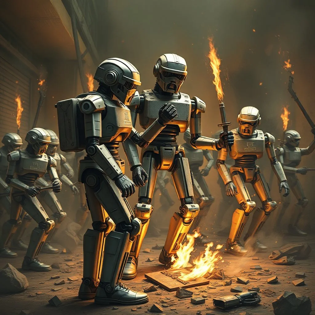 The martyrdom of the robots.