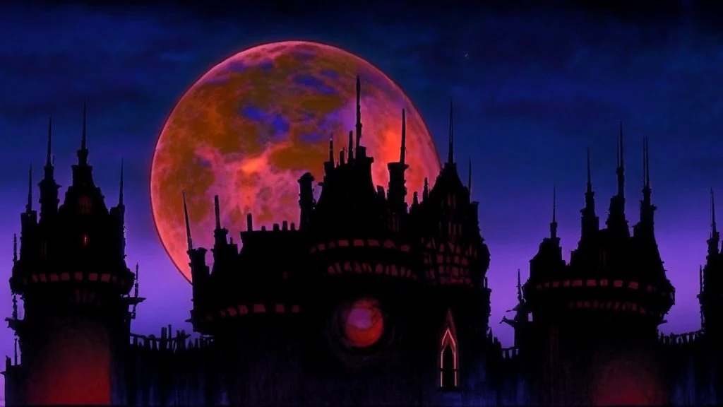 castle at night