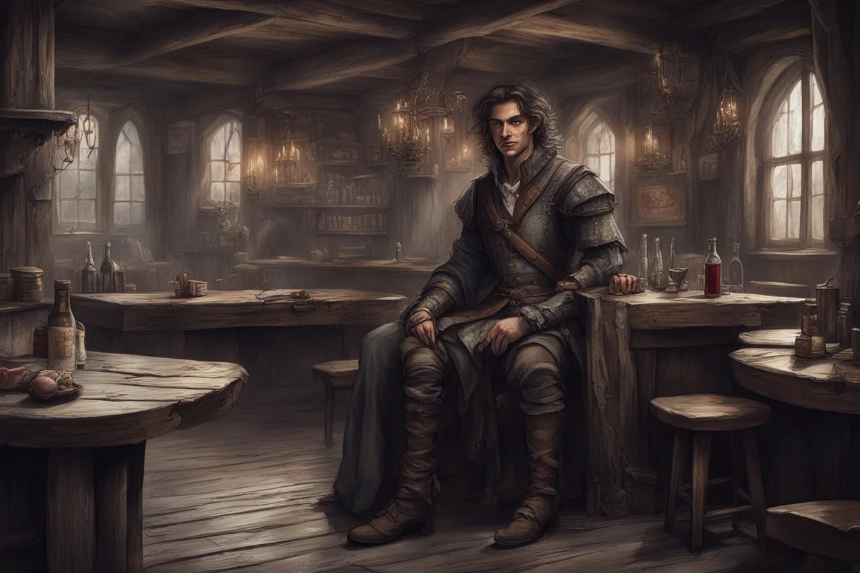 The Prince has never seemed so handsome as sitting in his favorite tavern in clothes stained with earth, soot and the blood of his last victim. At least, that's what he thought. The tavern was his favorite haunt. Almost everything he loved came together here in one place—hunting, wine and girls. The wooden walls of the tavern were so closely hung with the heads of the forest animals killed by the Prince that its owner, old Higgins, laughed every time he poured him a new mug of beer and, winking,