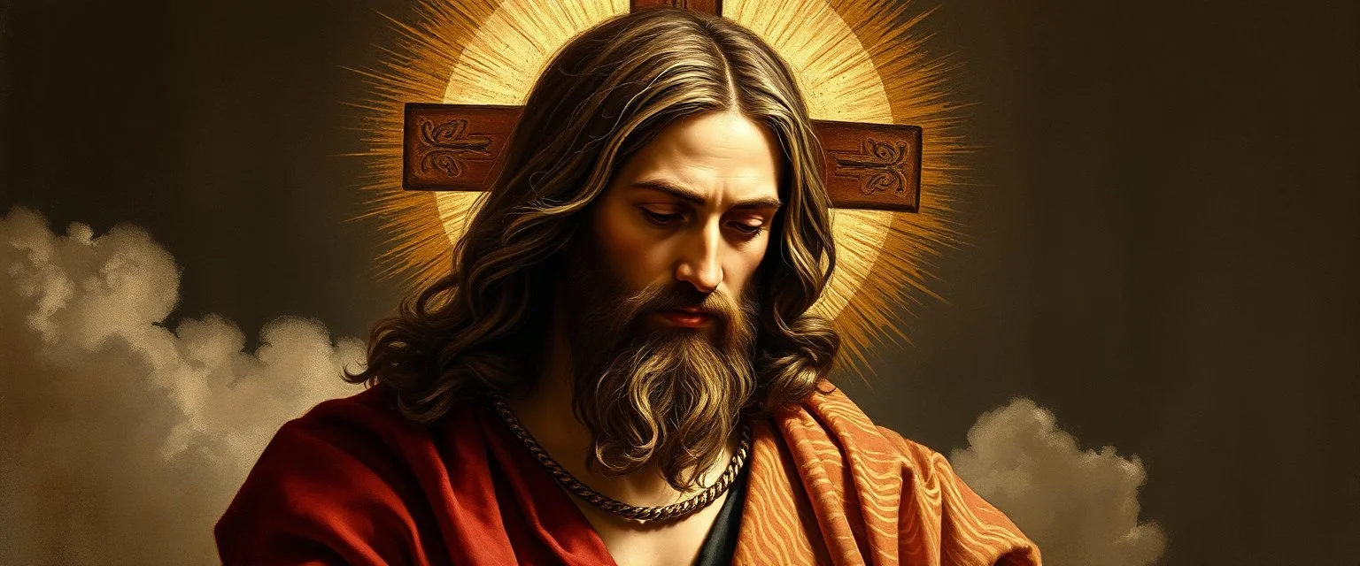 double jesus in the style of rembrandt