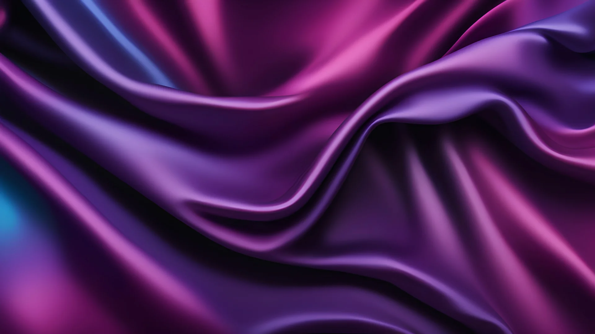 Black blue violet purple maroon red magenta silk satin. Color gradient. Abstract background. Drapery, curtain. Folds. Shiny fabric. Glow glitter neon electric light metallic. Line stripe. Wide banner.