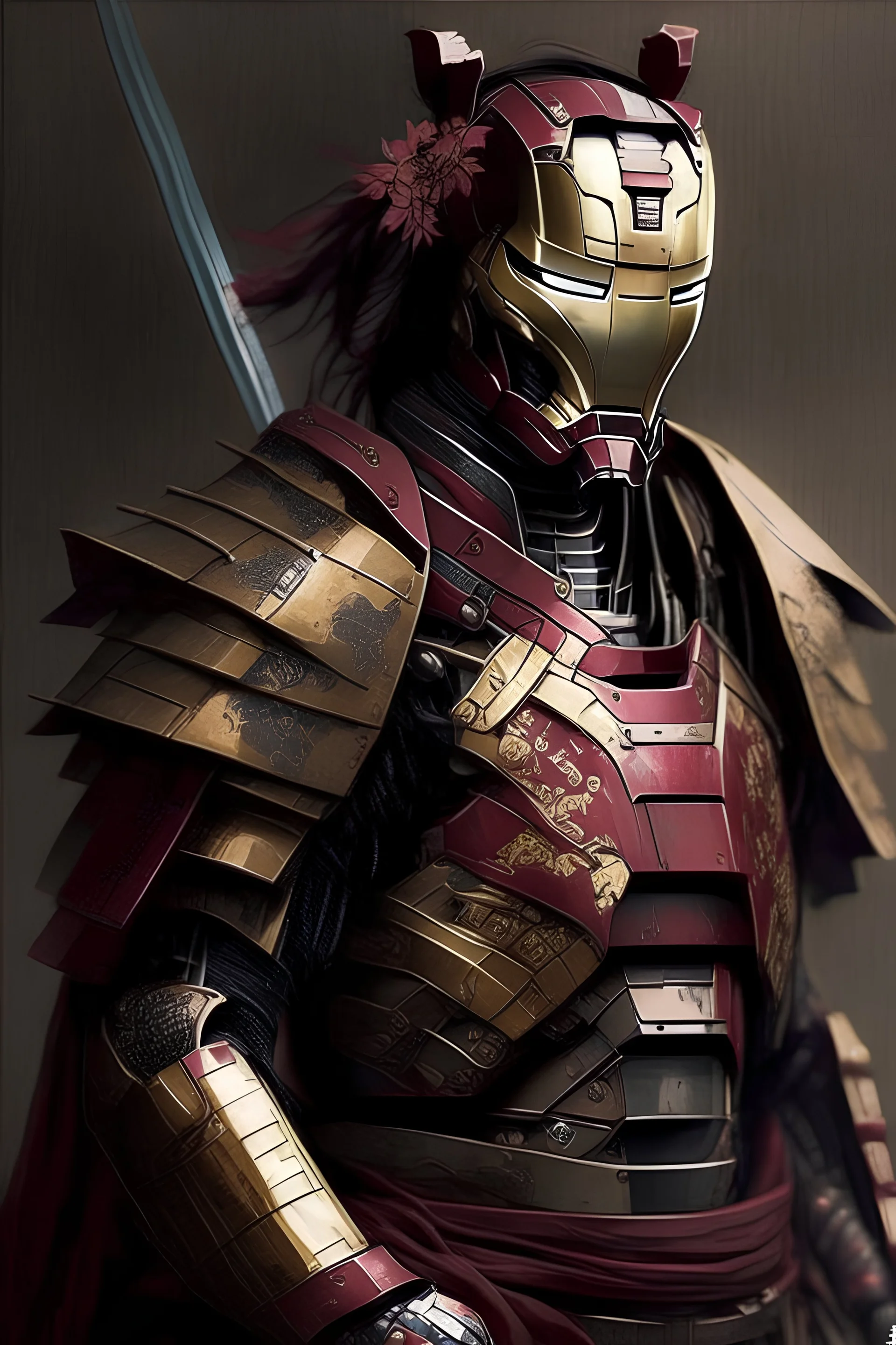 Iron man as a samurai