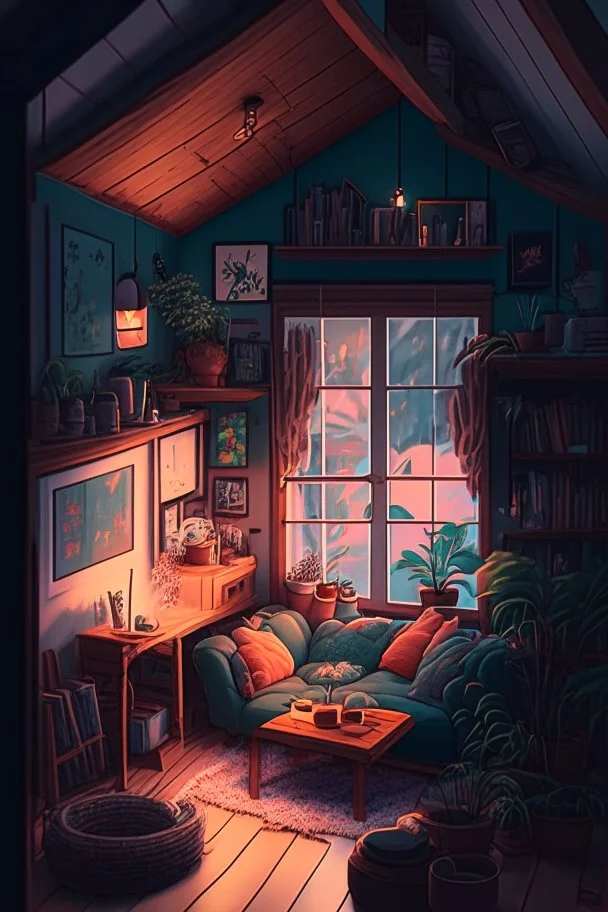 cozy vibes art house