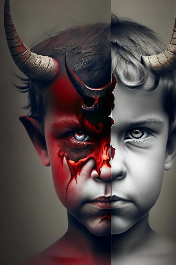 Half devil and half child.