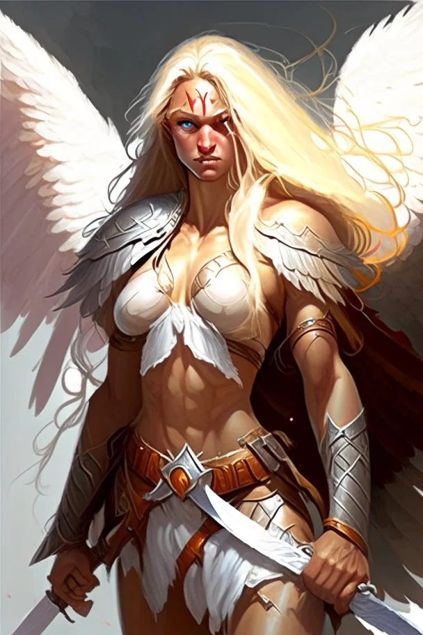 female aasimar barbarian