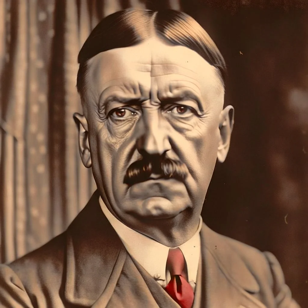 a portrait of adolf hitler