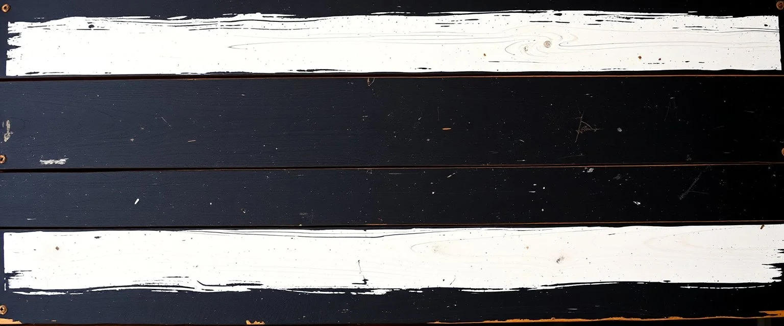 fill composition with large and wide historical hand painted old western sign that reads: "SHERIFF" white on black with inset white stripe boarder aged paint on wood sanserif