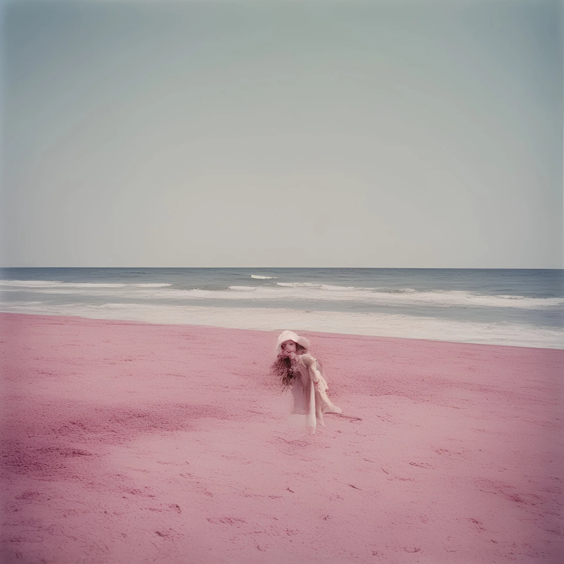 Sunny day, autochrome, little girl