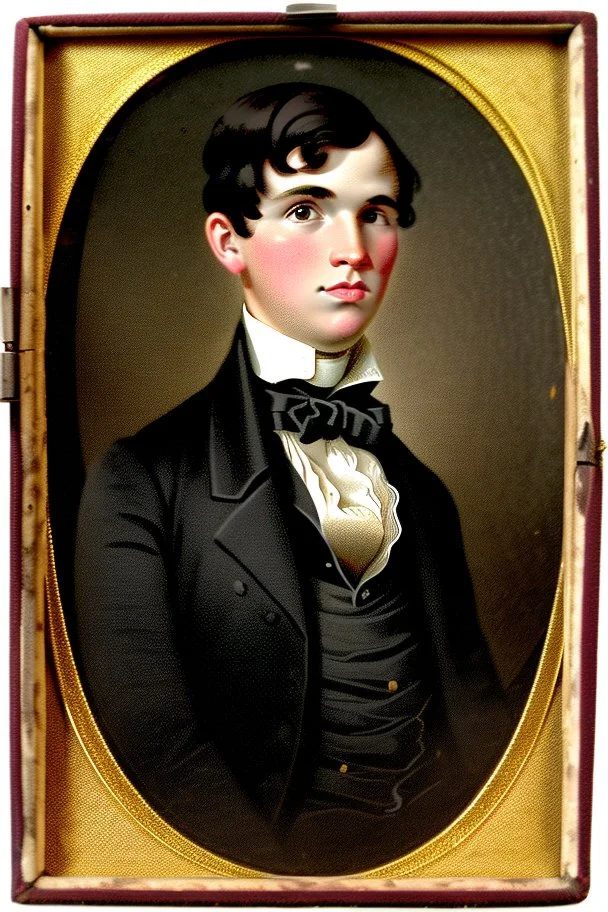 Extremely rich young liberal guy portrait 1800s