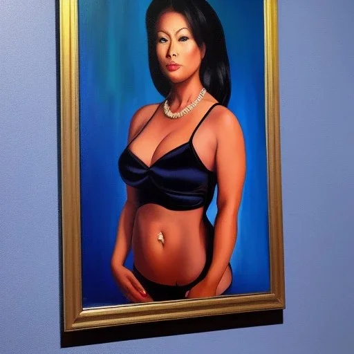 Full body portrait, painting, medium shot lady style of MadTV