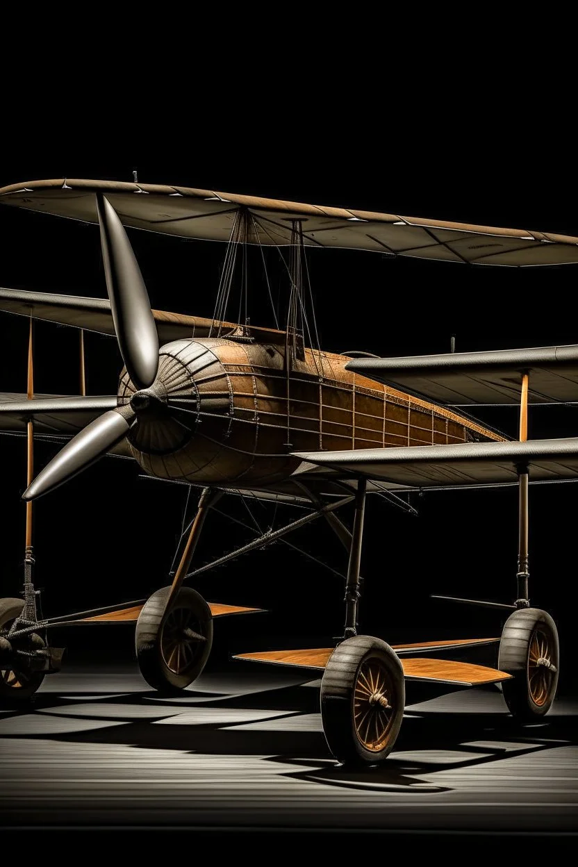 A biplane from the First World War