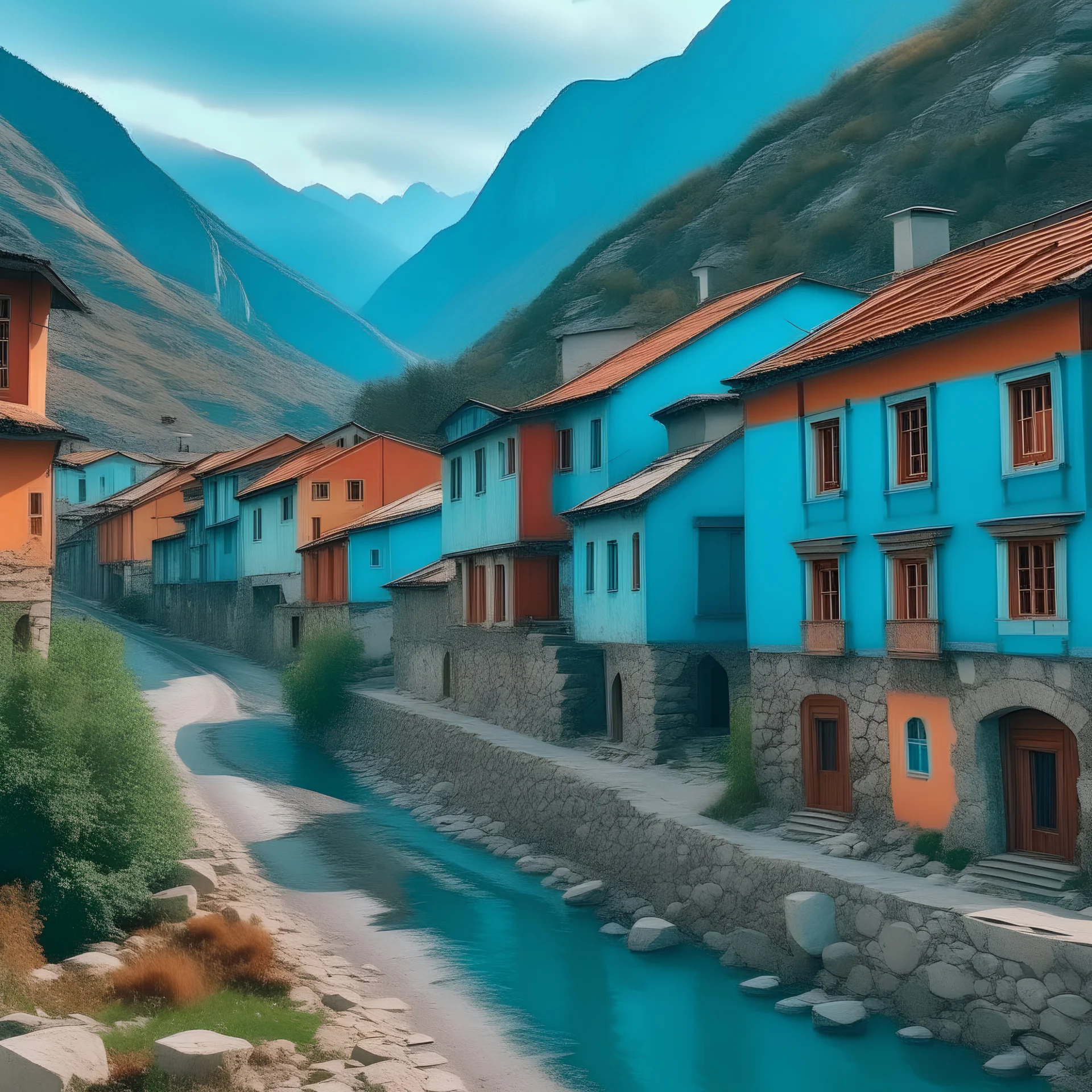This place is a beautiful place where the mountains seem to touch the sky and the rivers have a light blue hue. The streets are colorful and the houses are uniquely built, with reddish roofs and walls made only of stones. You don't see many cars here, the inhabitants of this region often prefer to get around on foot, which makes the place less polluted and therefore more beautiful. At night it is necessary to turn on our flashlights, as there are few street lights in the area. This allows you to