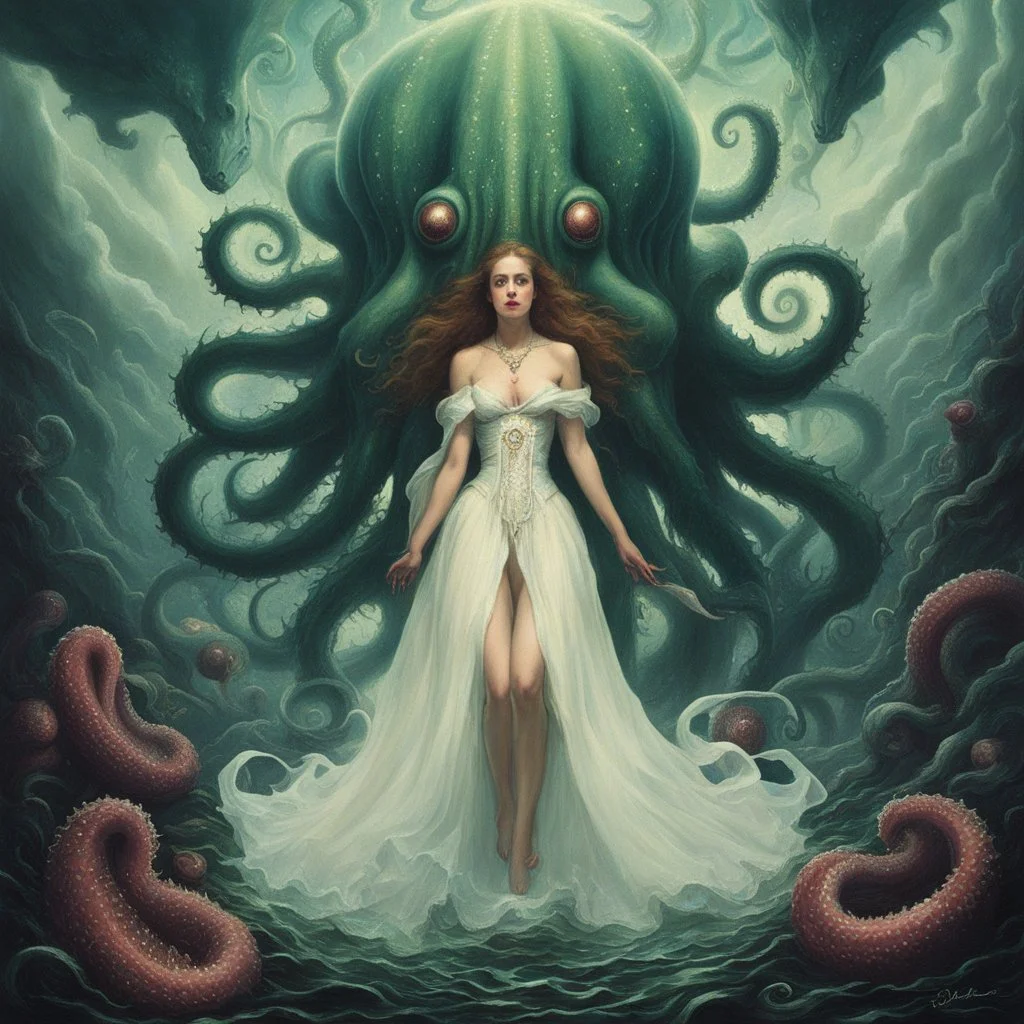 Once a year they had to offer a young virgin as a scrifice to the Tentacular Deities that reigned upon Chaos.