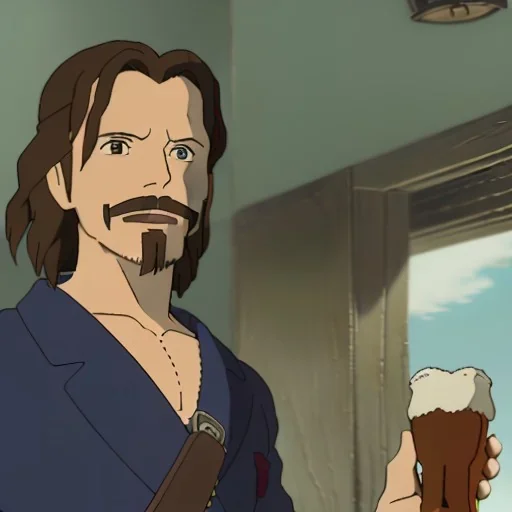 jack sparrow holding a beer