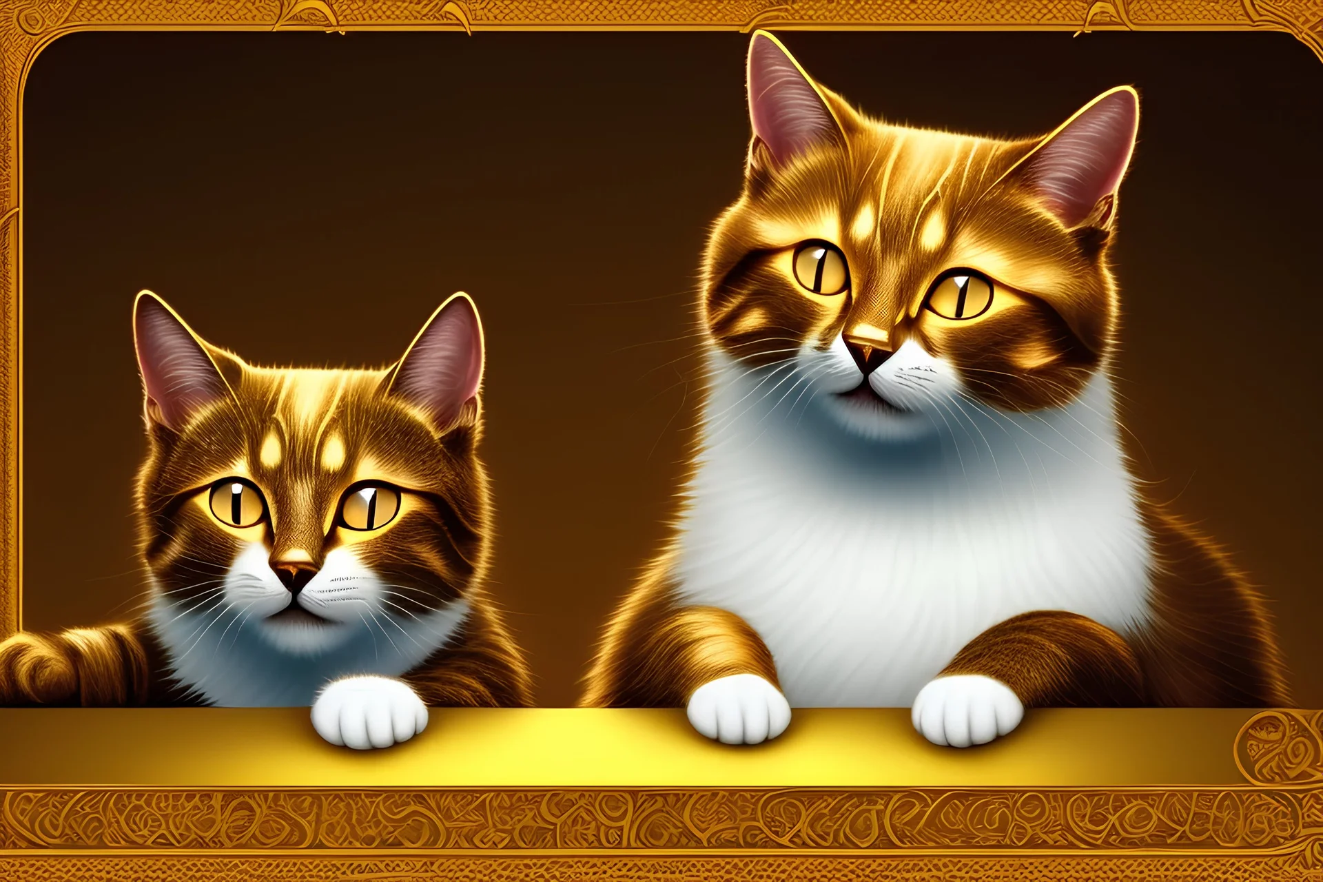 เหรียญ แมว ทองคำ แบบ