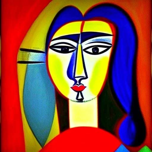 portrait of a girl picasso style