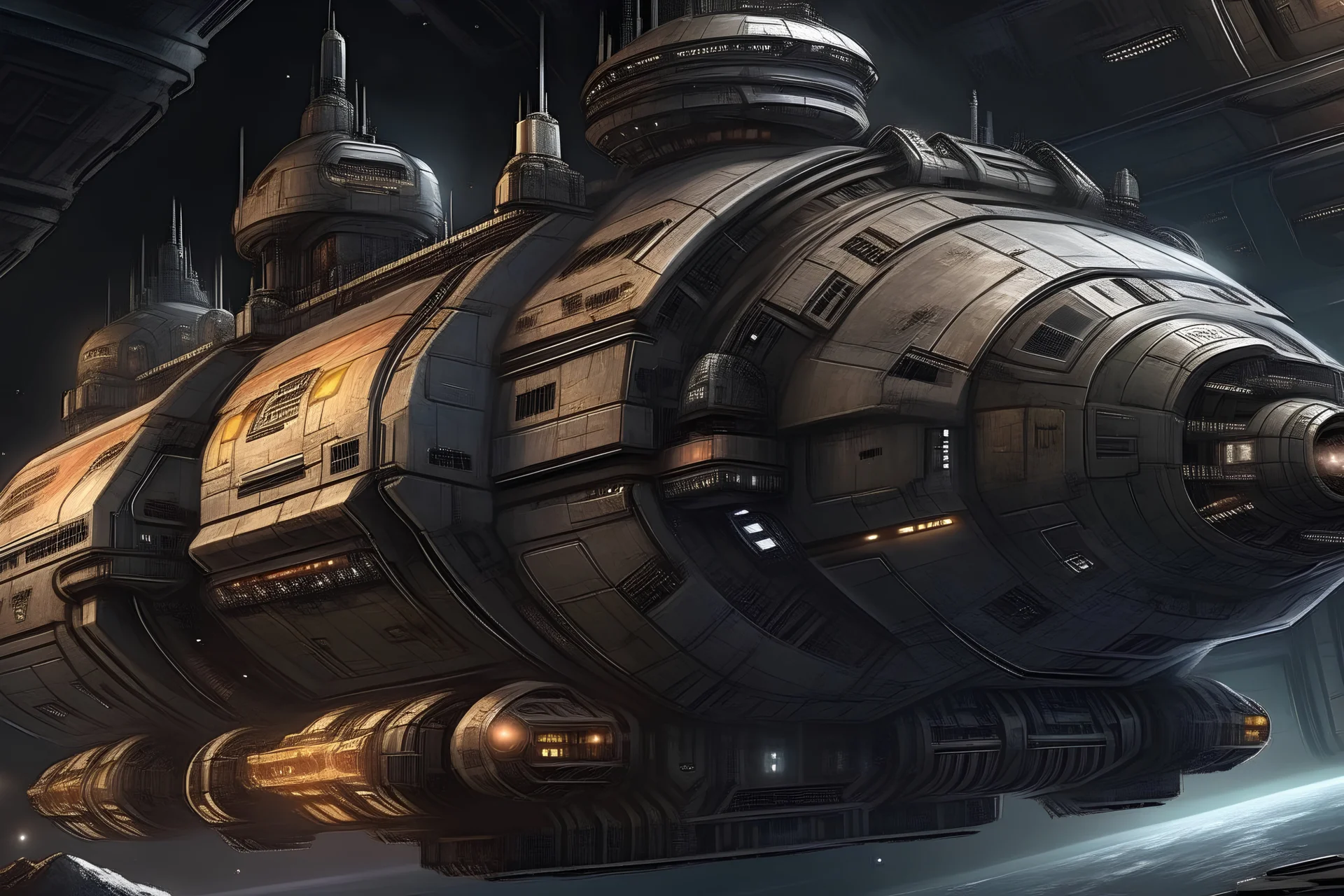 Space Ship, corvette class, science fiction, Star Wars, Mandalorian, free merchant