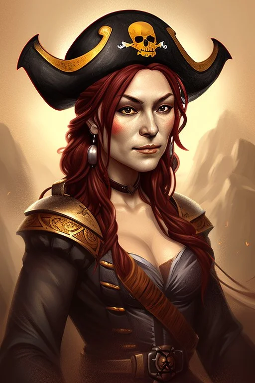 Portrait of a Pirate Queen, similar to Houshou Marine